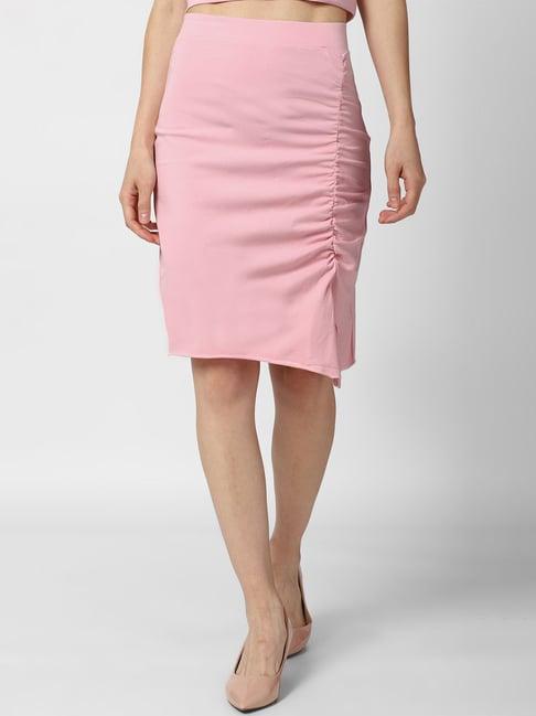 forever 21 solid midi skirt