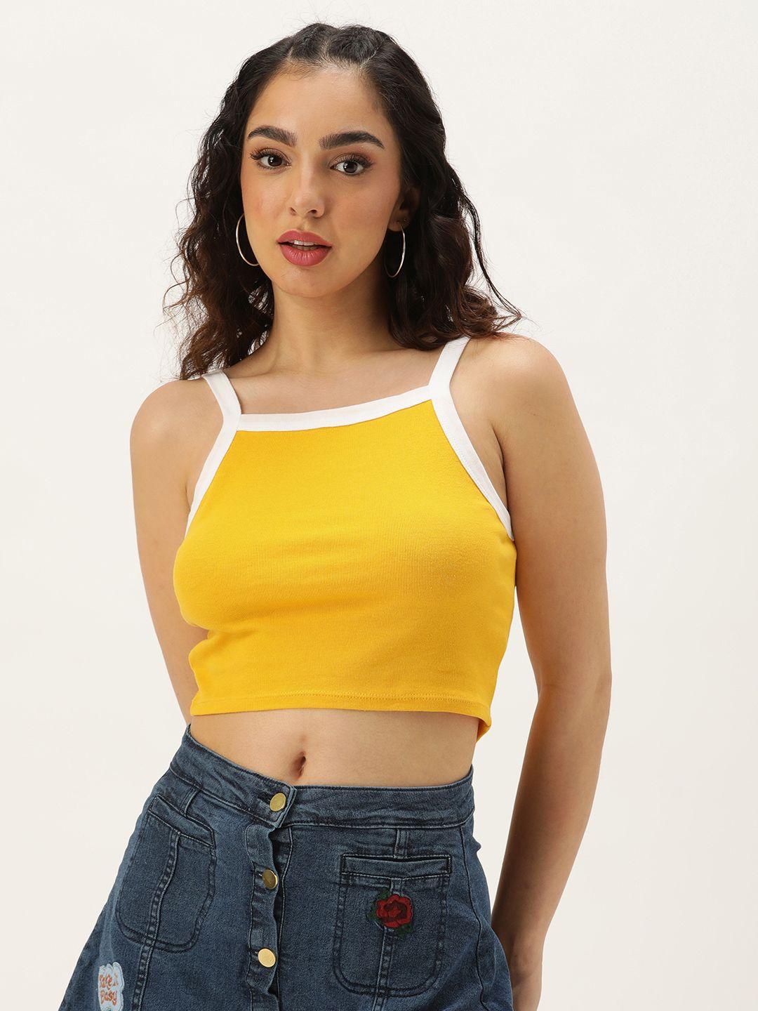 forever 21 solid sleeveless regular crop top