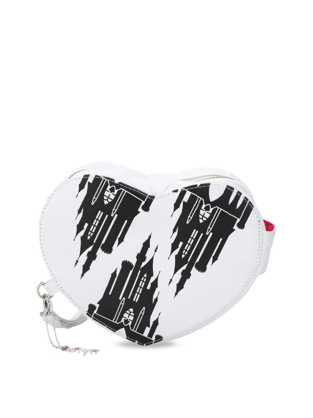 forever 21 white & black printed purse clutch