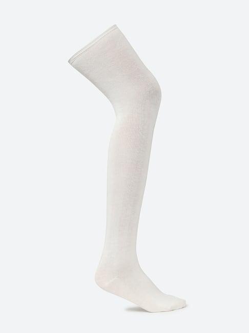 forever 21 white regular fit stockings