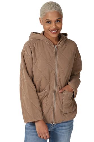 forever 21 women's a-line coat (441252_brown