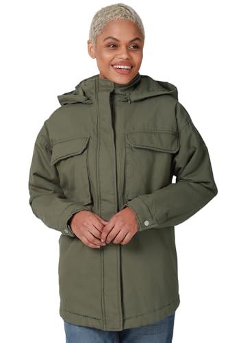 forever 21 women's a-line coat (441882_olive