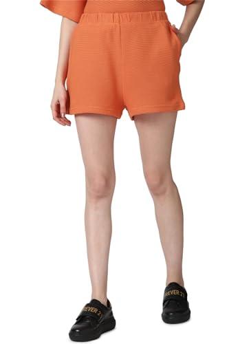 forever 21 women's boyfriend shorts (596709_orange