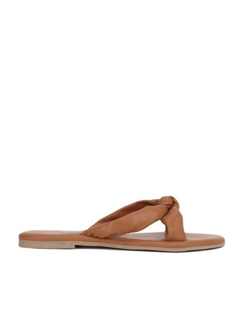 forever 21 women's brown cross strap sandals