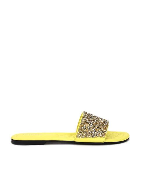 forever 21 women's yellow casual sandals