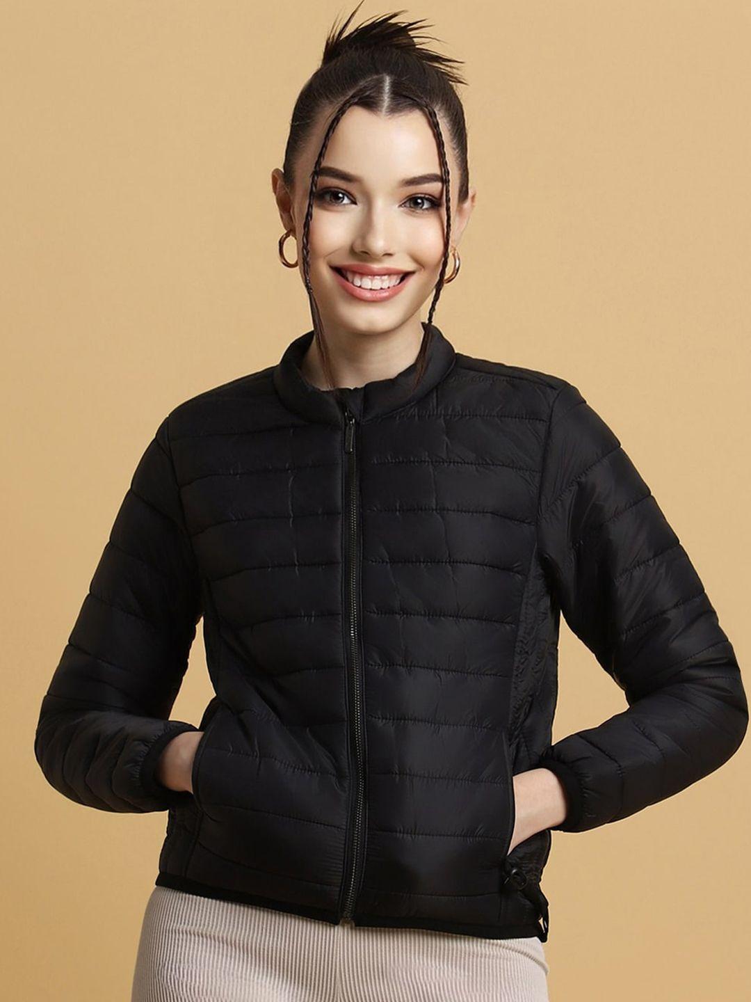 forever 21 women black puffer jacket