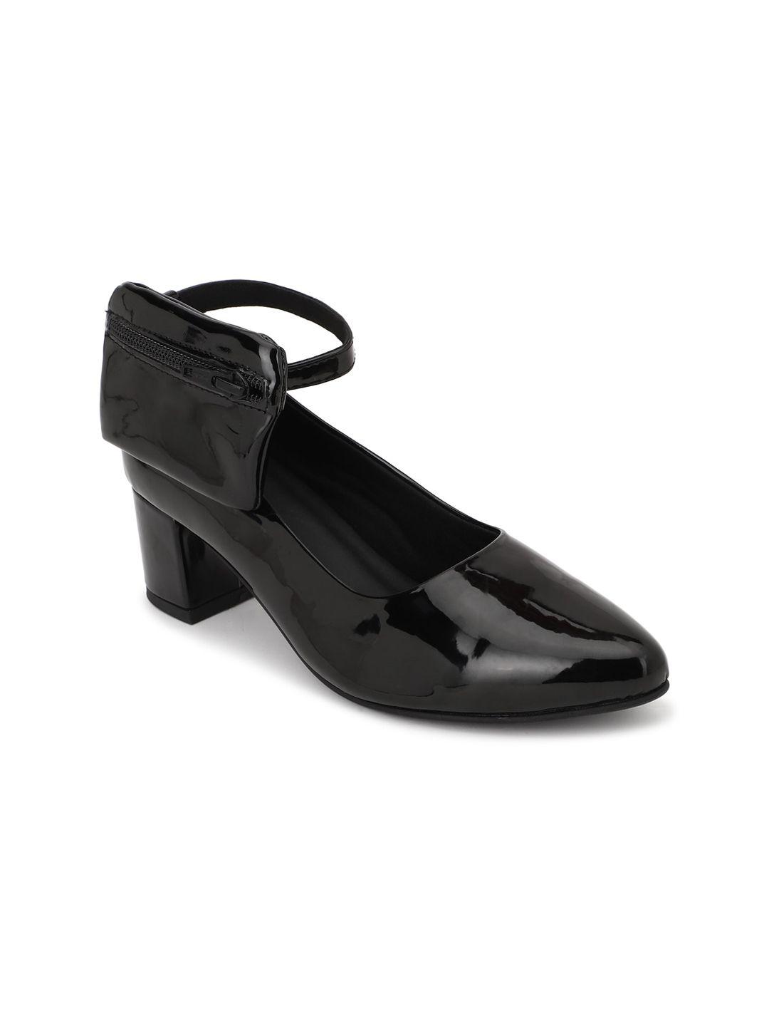 forever 21 women black solid block heel sandals