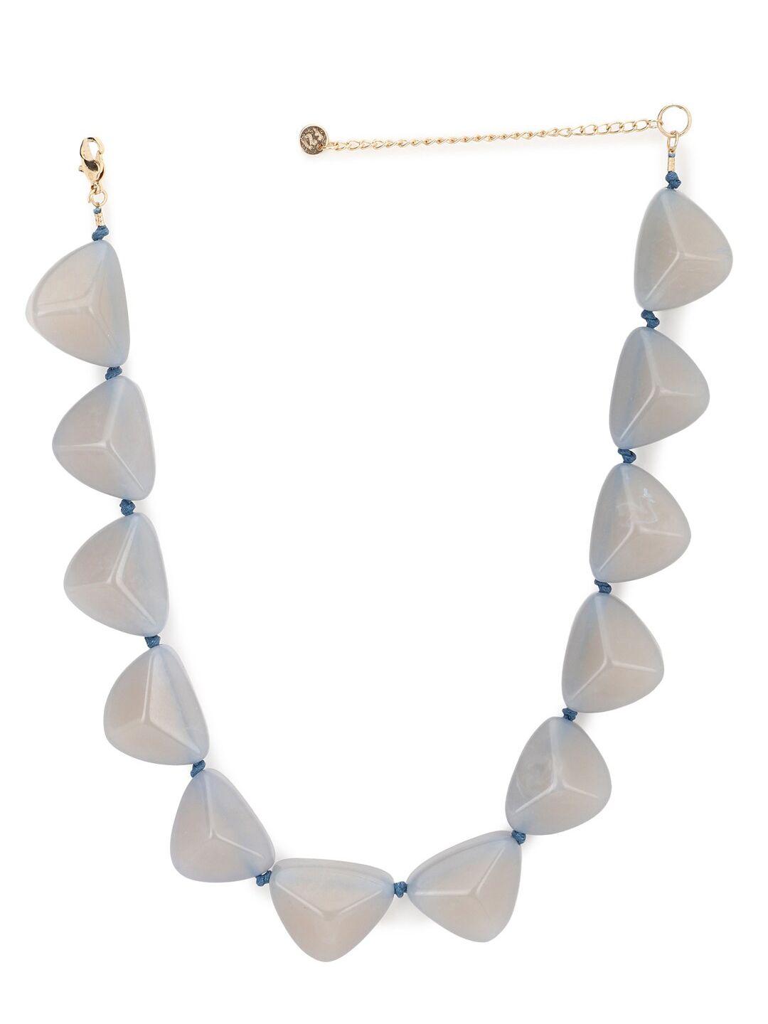 forever 21 women blue beaded necklace