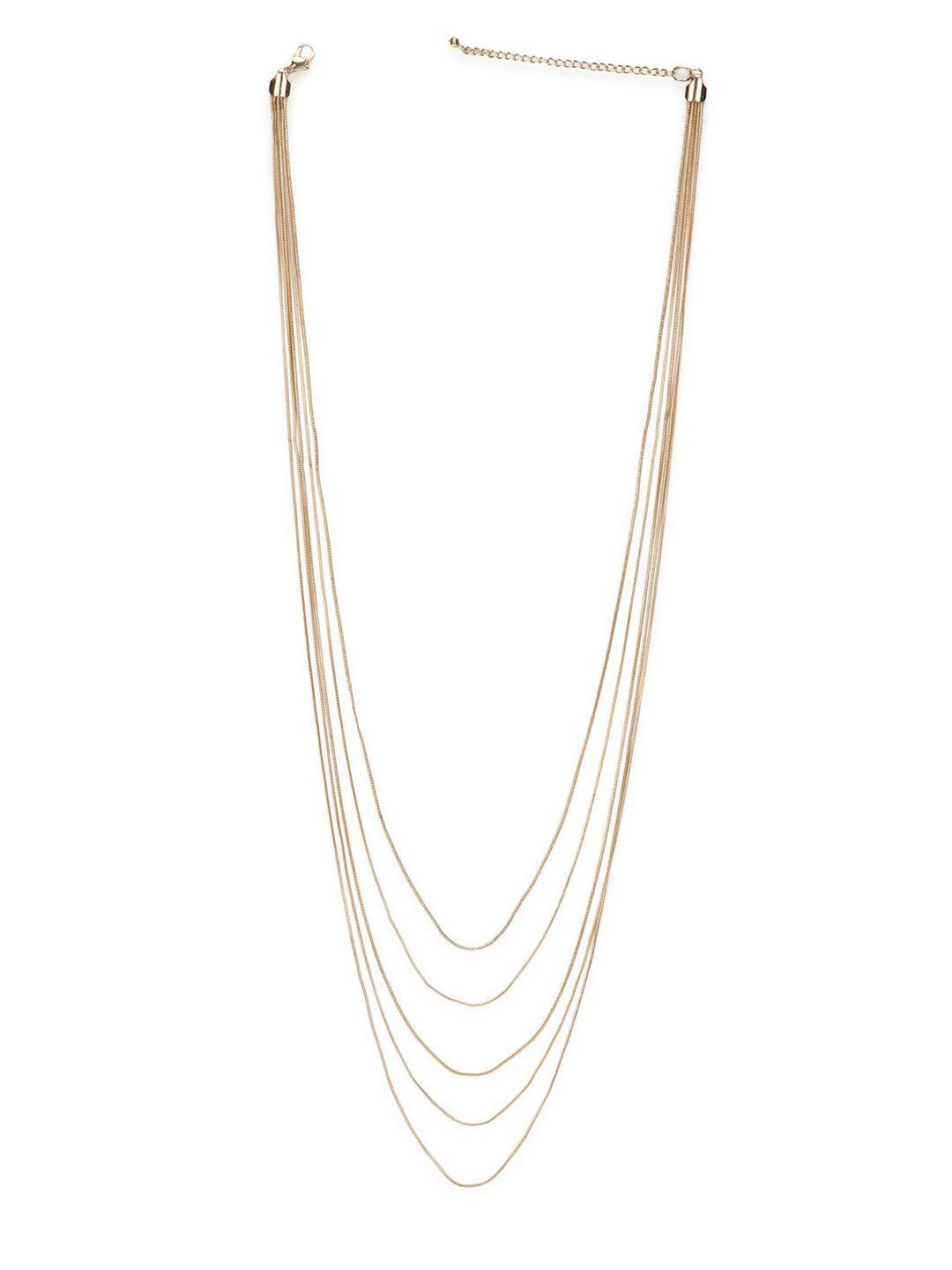 forever 21 women gold-toned layered chain
