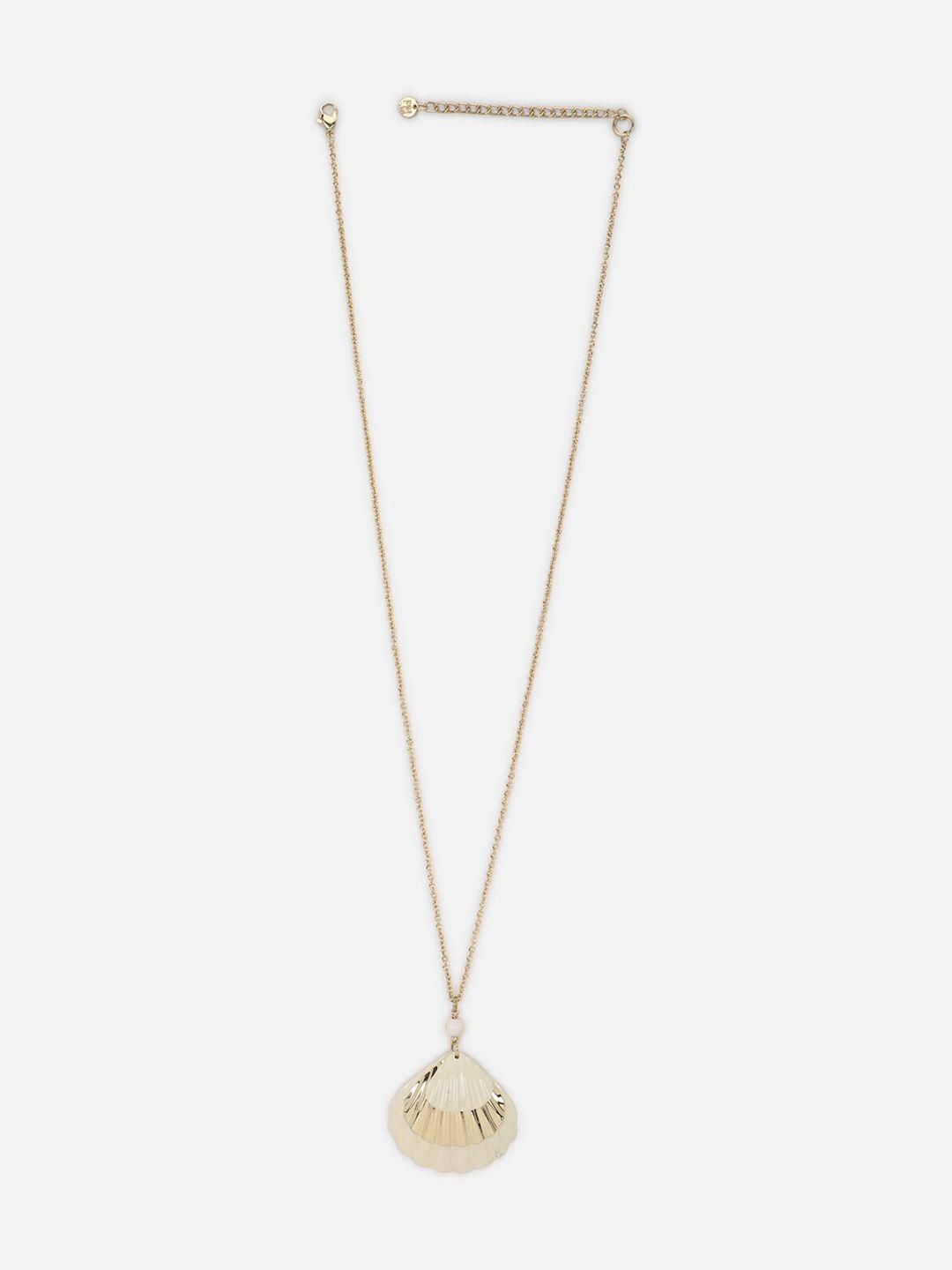 forever 21 women gold-toned solid necklace