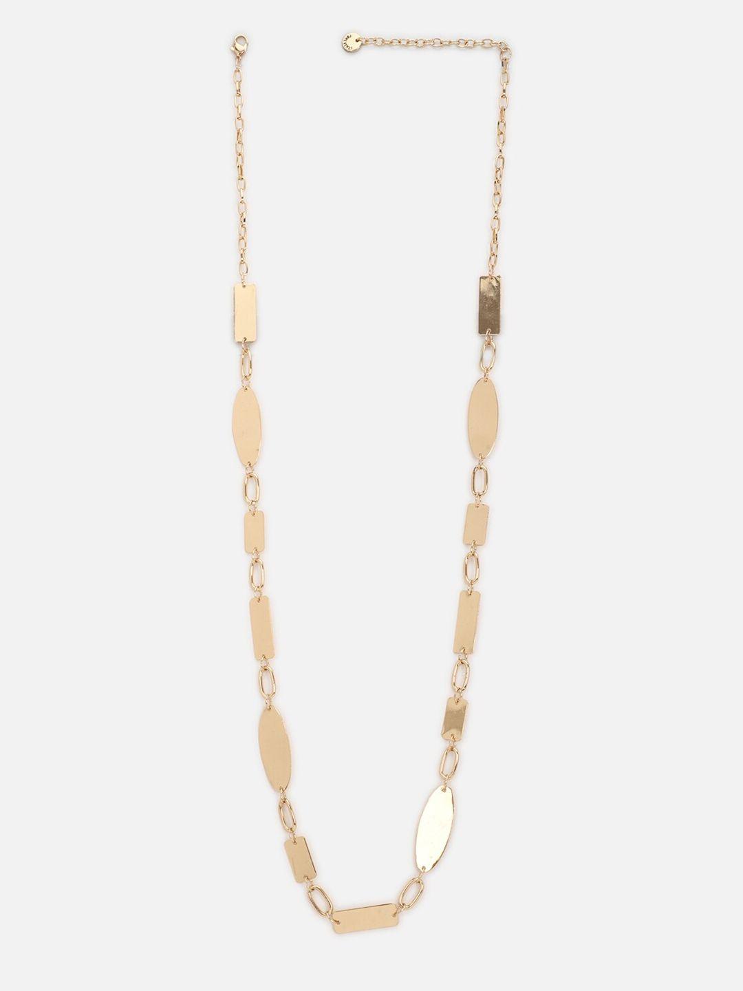 forever 21 women gold-toned solid necklace