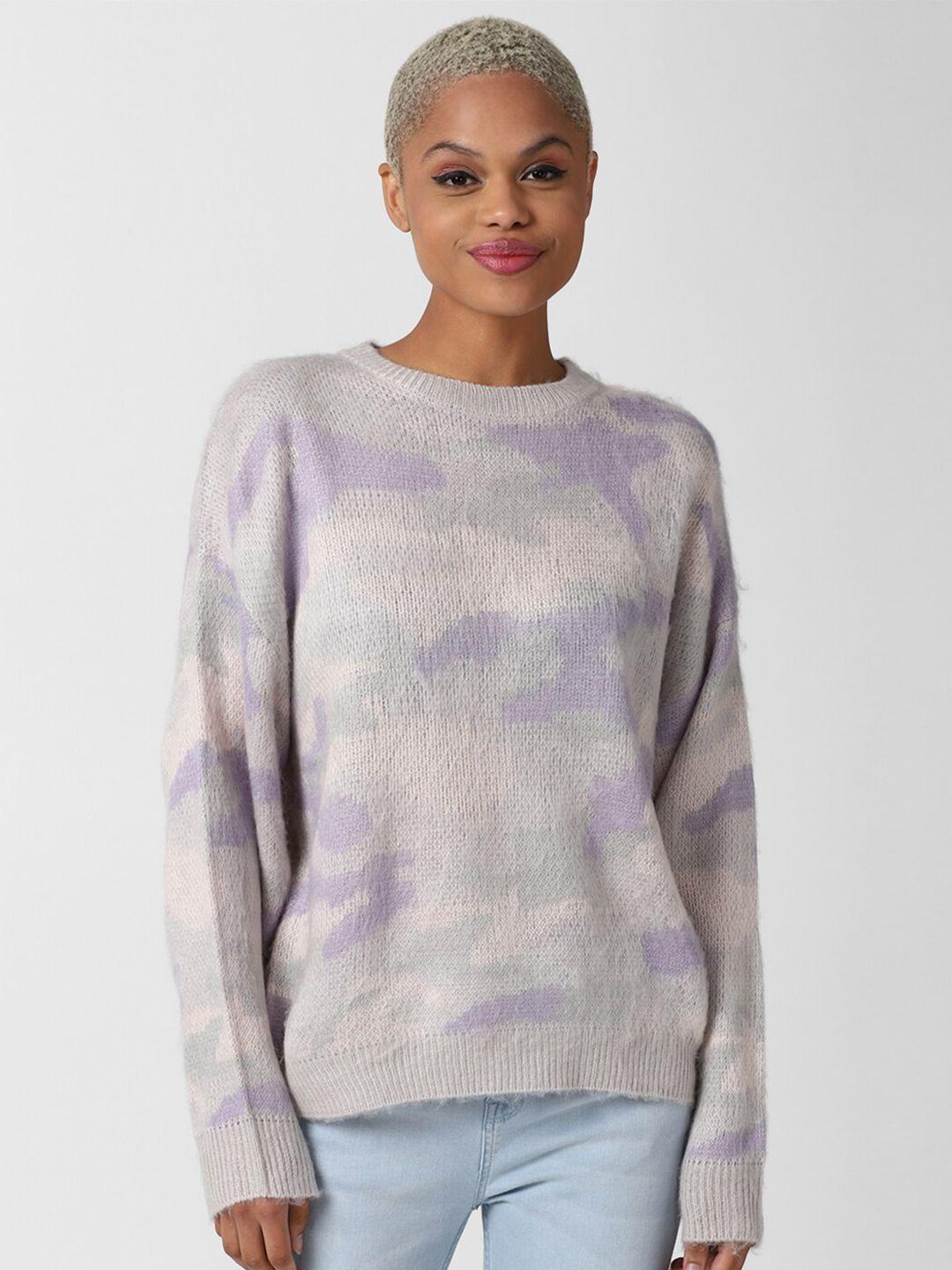 forever 21 women grey extended sleeves top