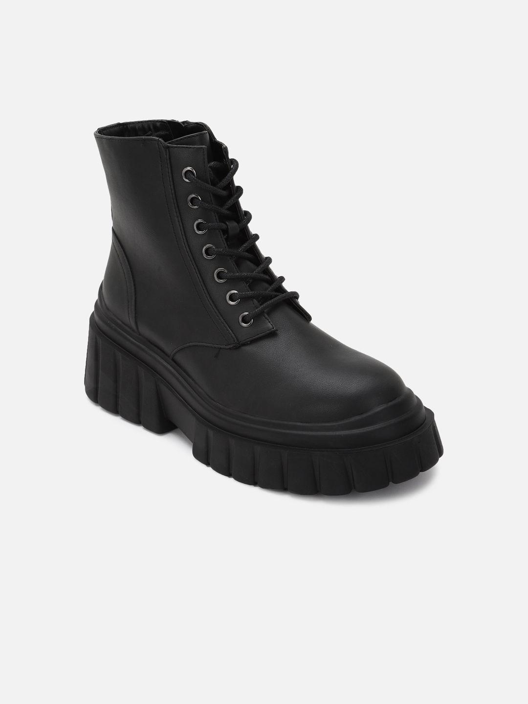 forever 21 women mid top chunky boots