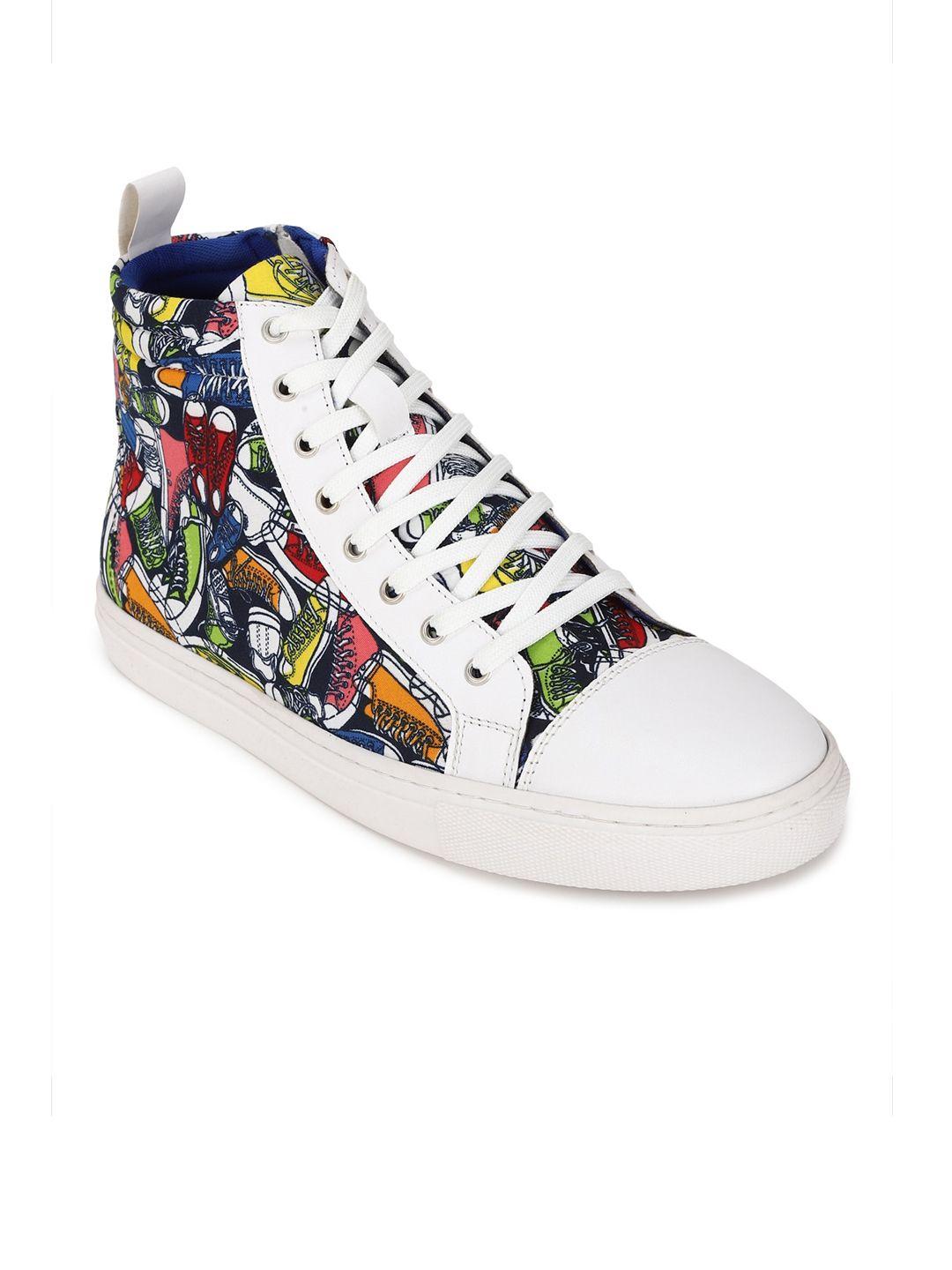 forever 21 women multicoloured printed pu sneakers