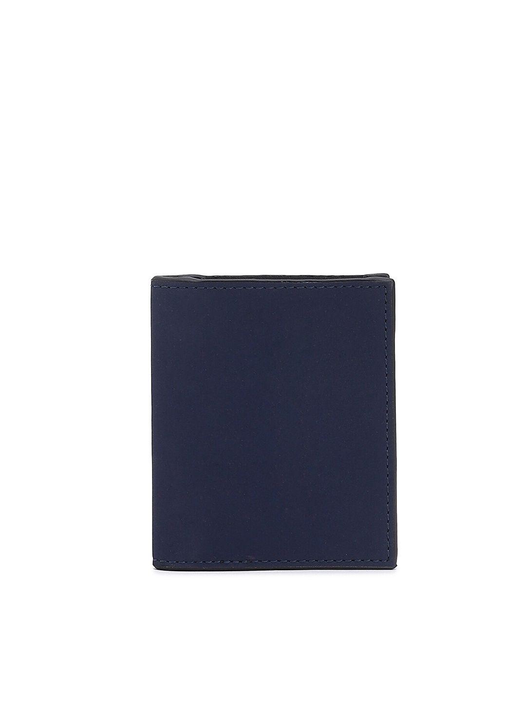 forever 21 women navy blue pu two fold wallet