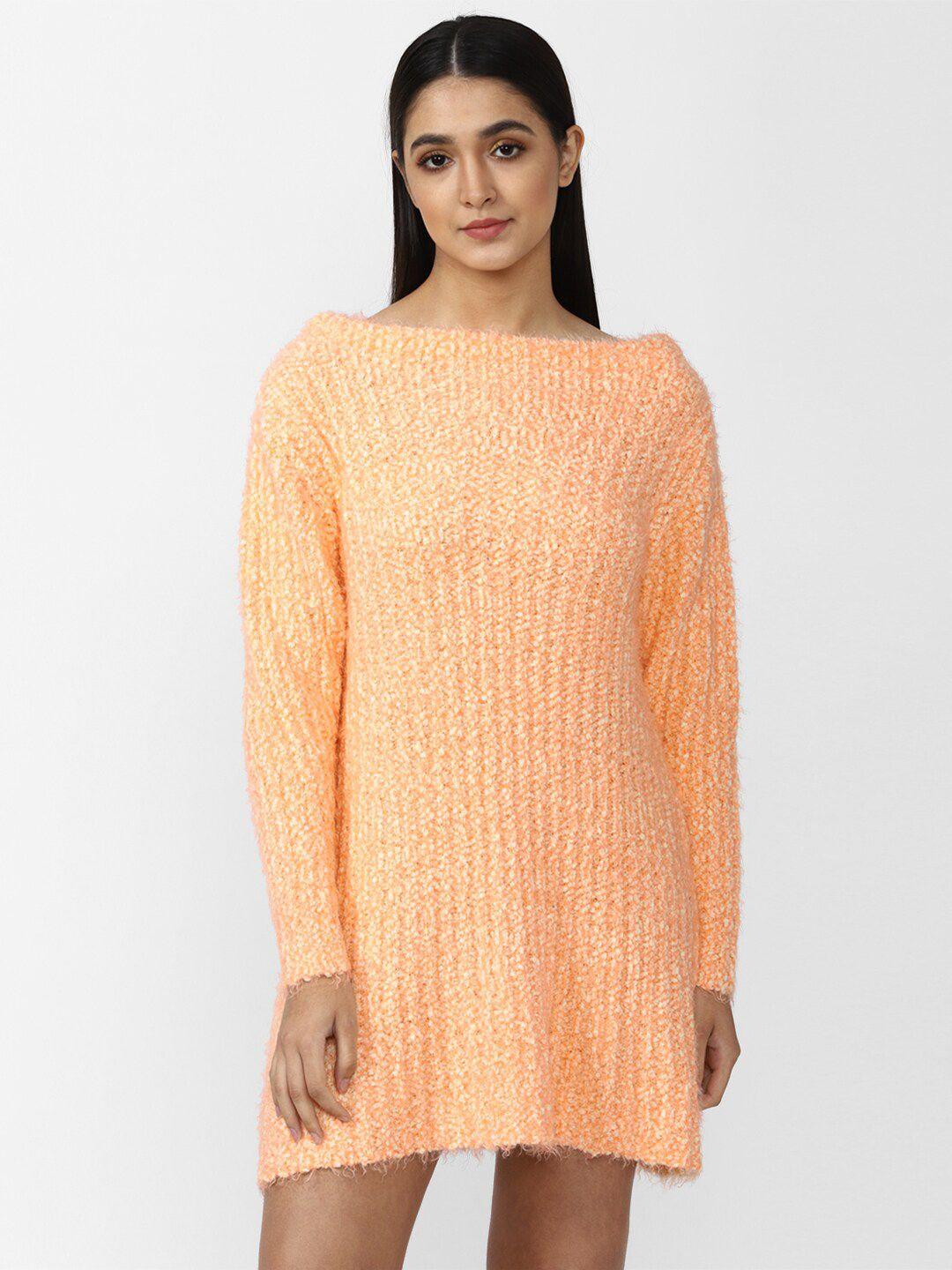 forever 21 women orange jumper dress