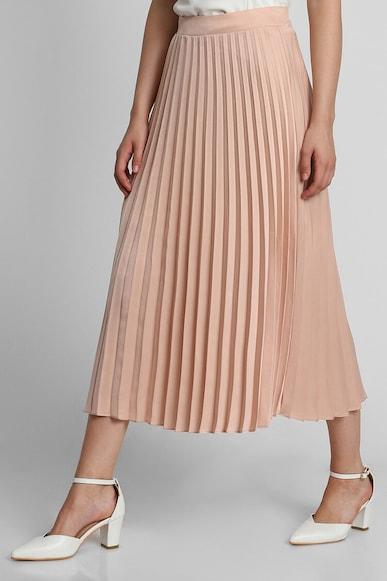 forever 21 women peach skirt