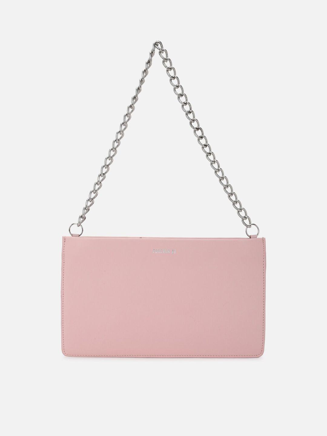 forever 21 women pink structured sling bag