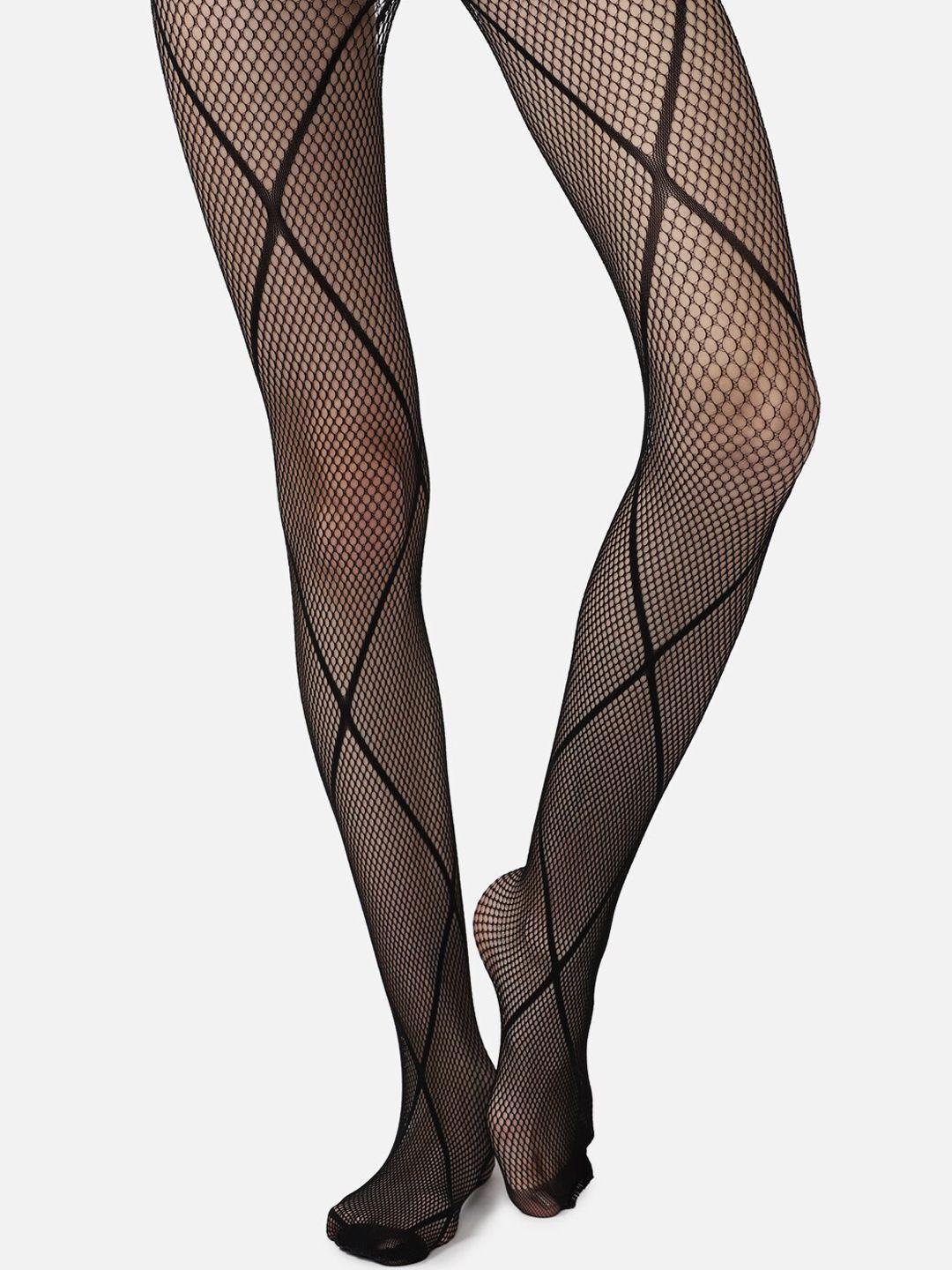 forever 21 women semi sheer textured stockings