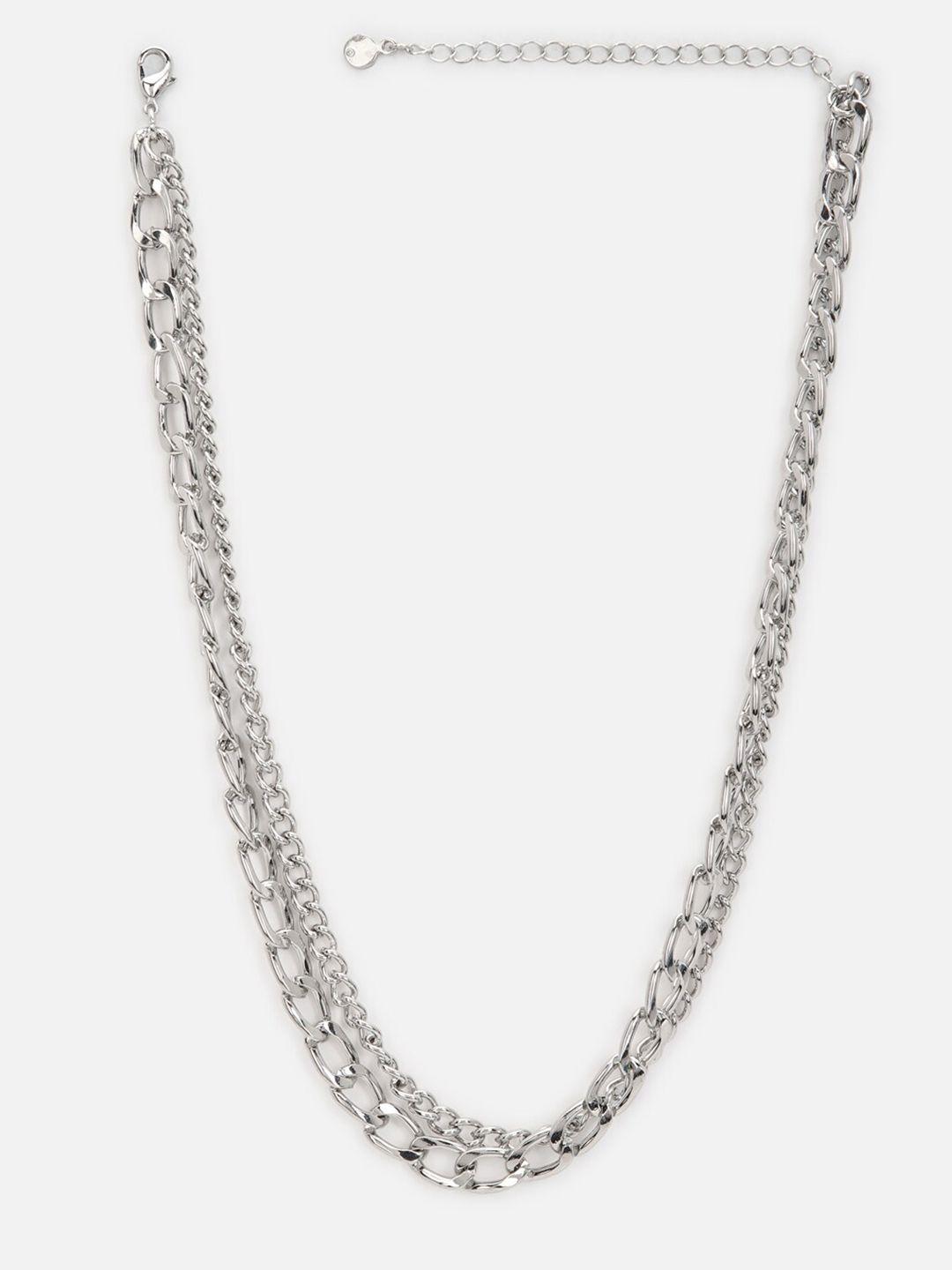 forever 21 women silver-toned solid chain