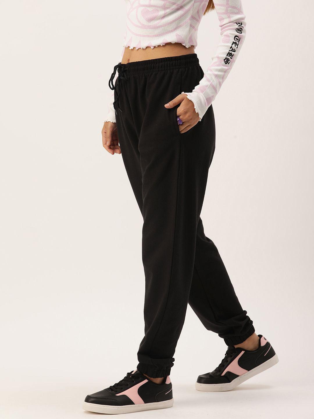 forever 21 women solid mid rise jogger