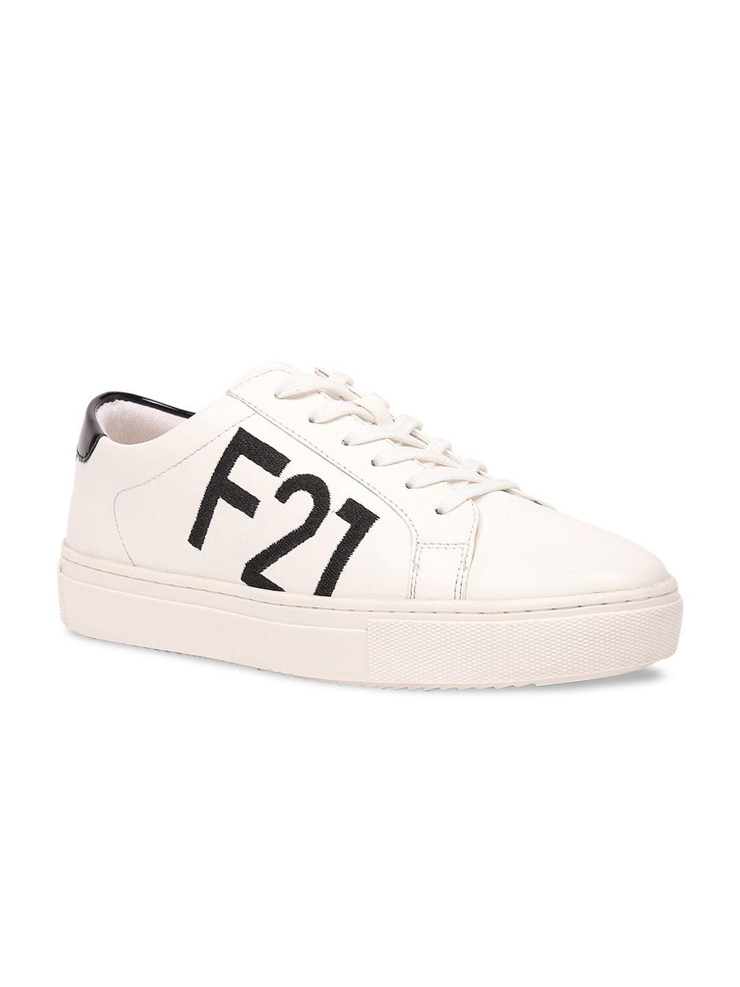 forever 21 women white pu sneakers