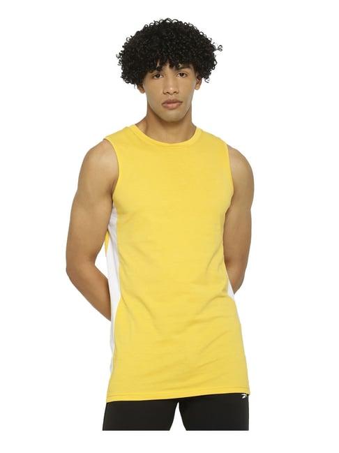 forever 21 yellow cotton vests