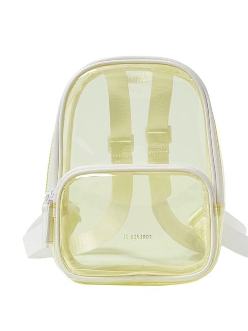 forever 21 yellow medium backpack