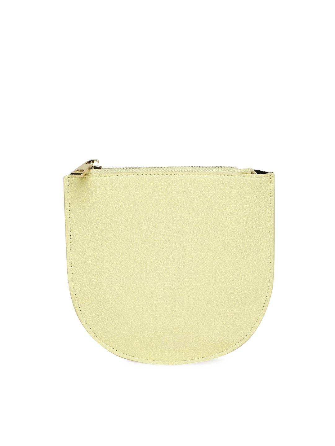 forever 21 yellow solid clutch