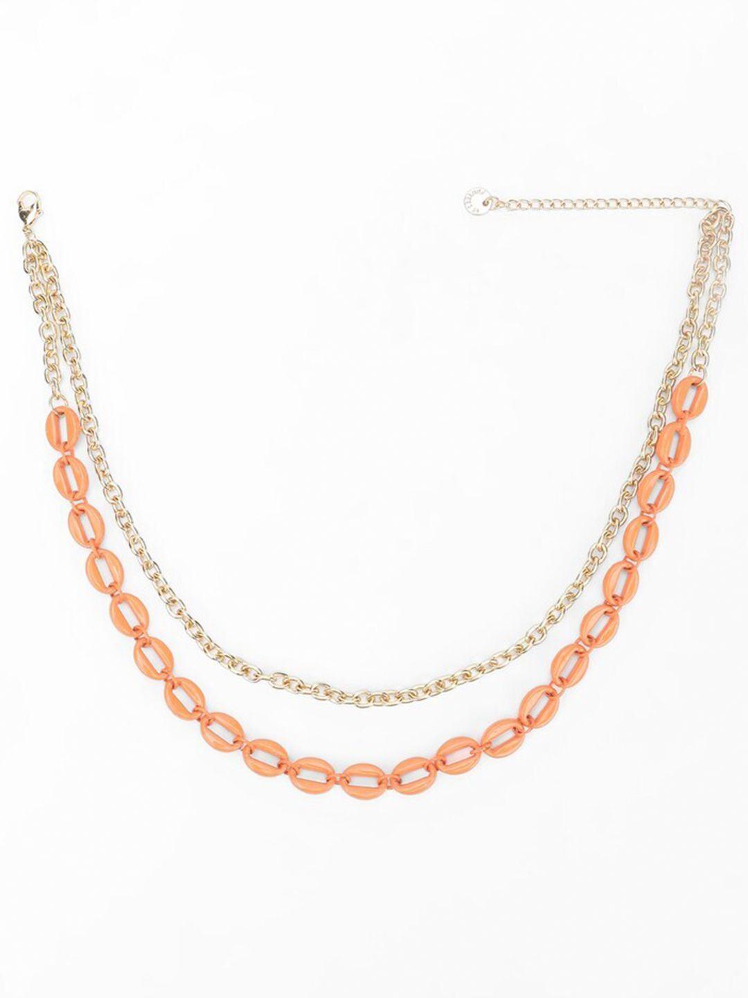 forever 21gold-plated brass layered necklace