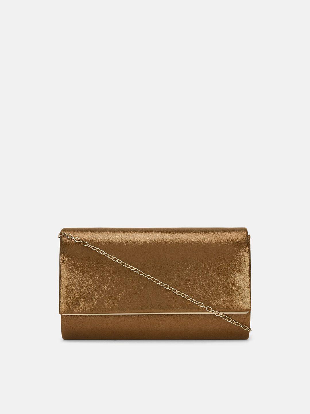 forever glam by pantaloons bronze-toned potli clutch