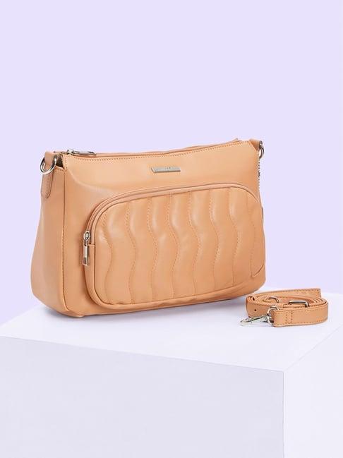 forever glam by pantaloons coral shoulder bag