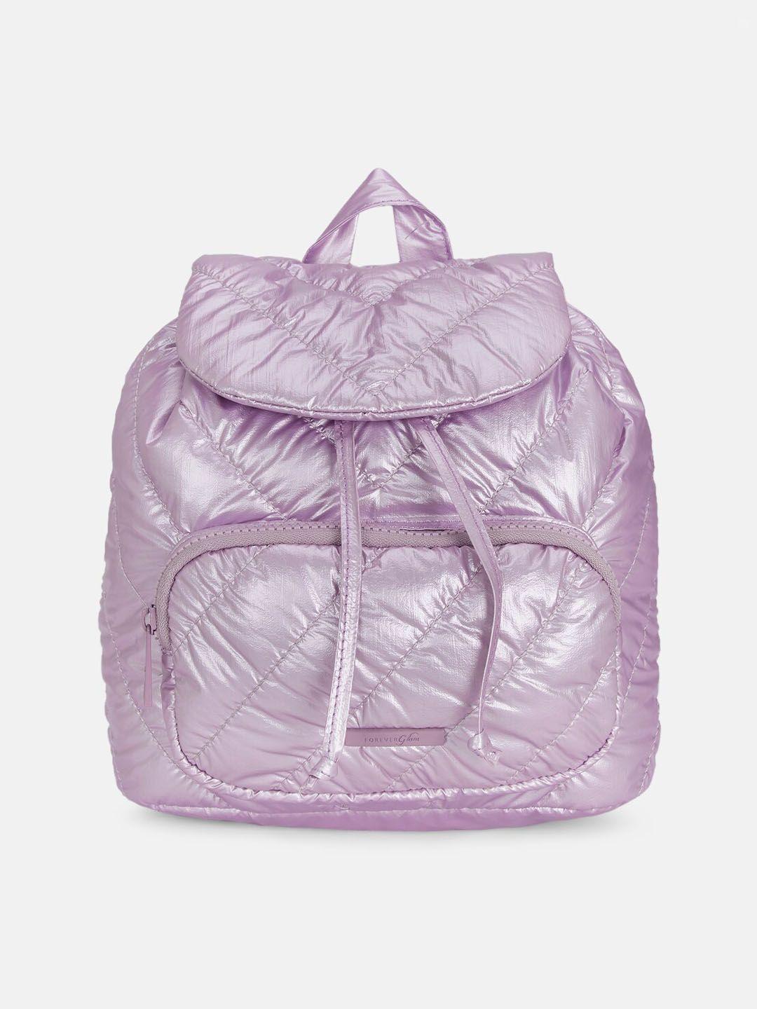 forever glam by pantaloons lavender solid backpack