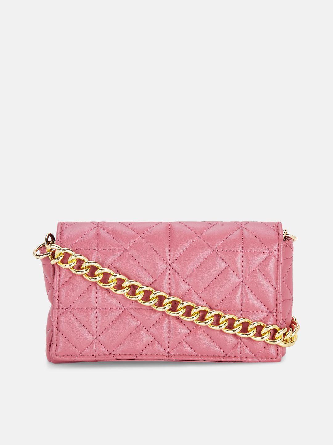 forever glam by pantaloons rose quilted purse clutch