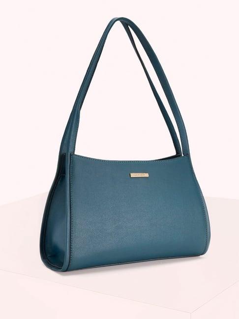 forever glam by pantaloons teal shoulder bag