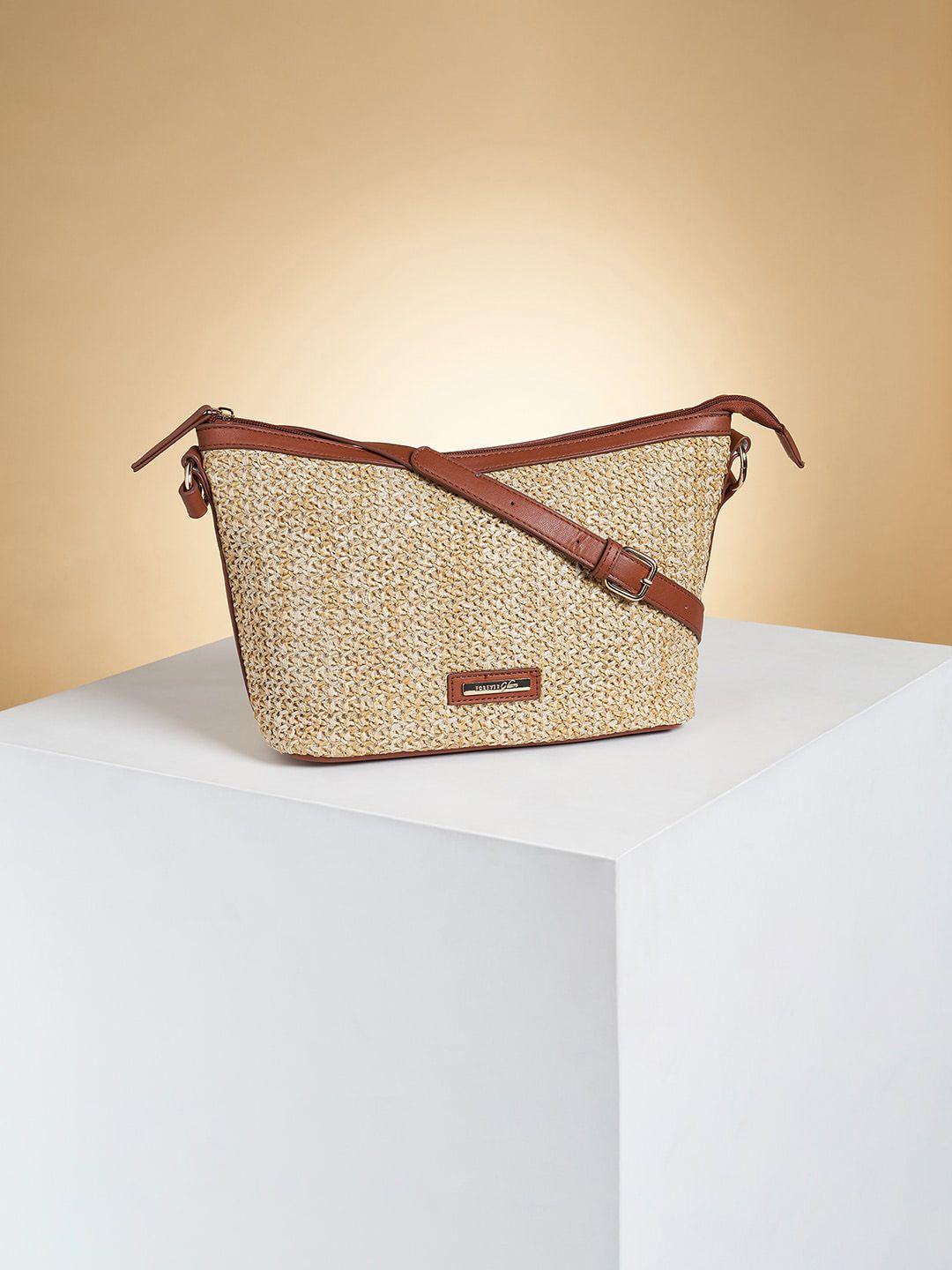 forever glam by pantaloons textured structured sling bag