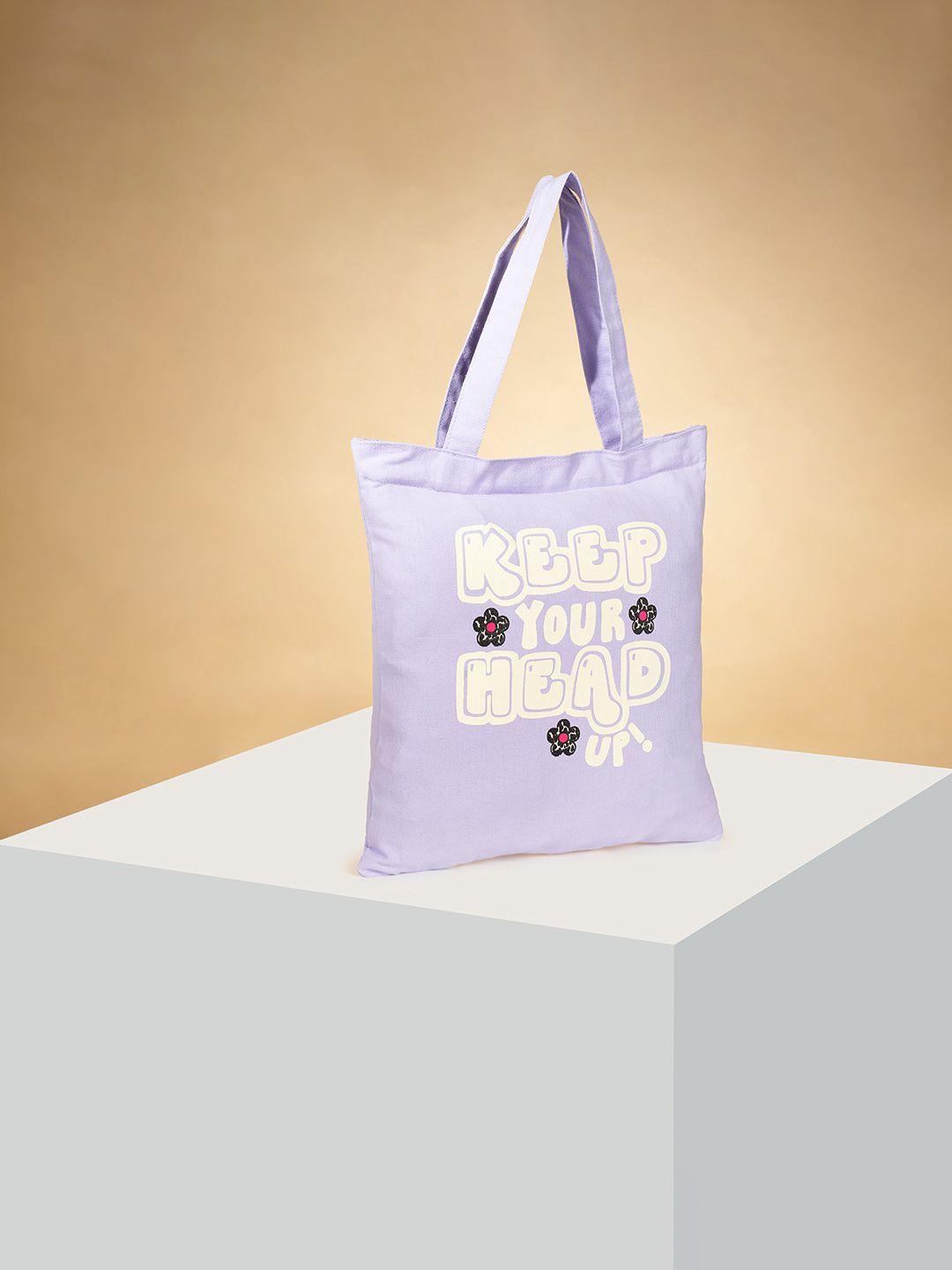 forever glam by pantaloons typography printed tote bag