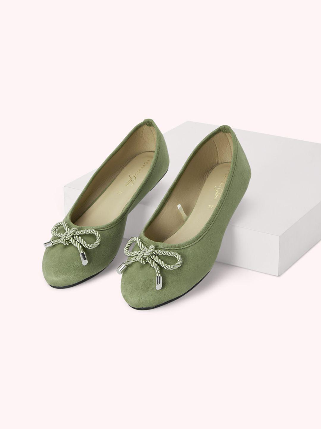 forever glam by pantaloons women ballerinas with bows