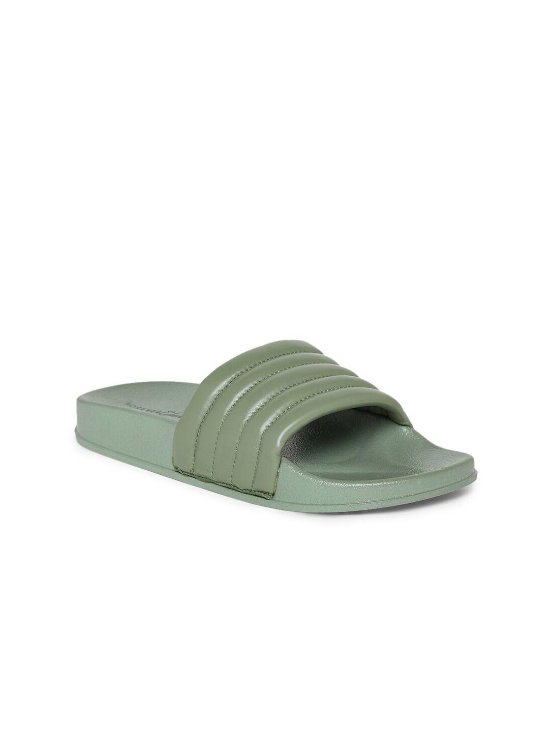 forever glam by pantaloons women green slip-on