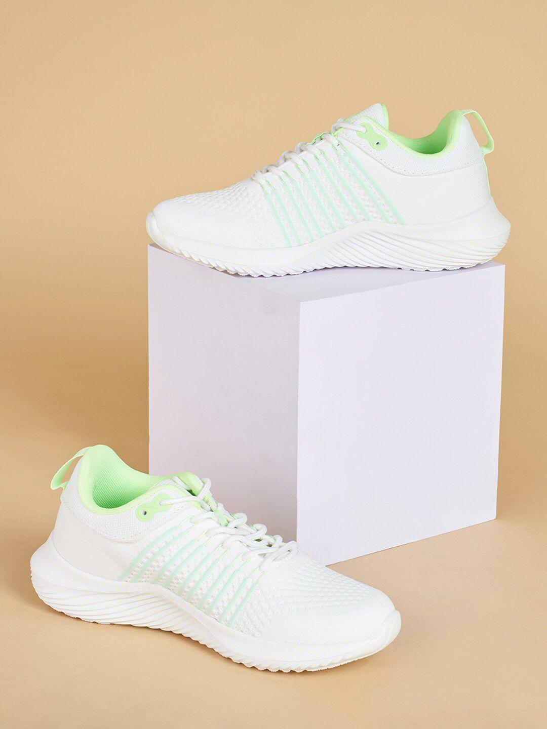 forever glam by pantaloons women off white textile running shoes