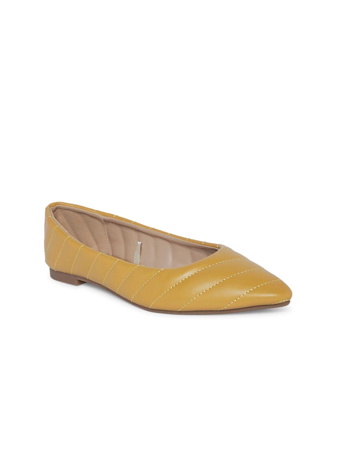 forever glam by pantaloons women yellow ballerinas flats