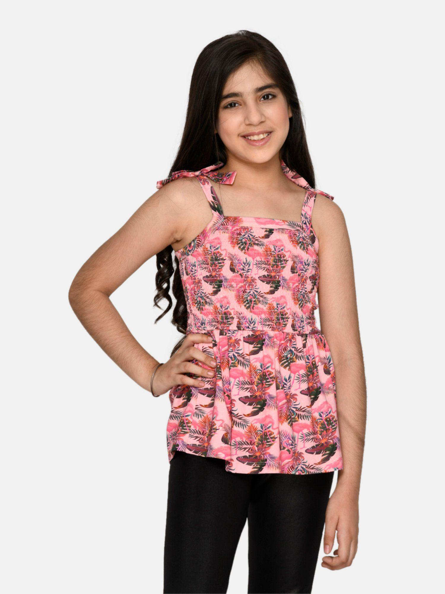 forever groovy top new print pink