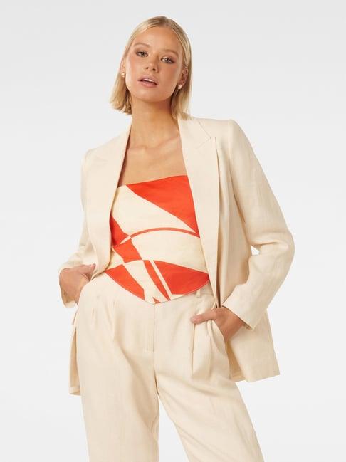 forever new beige blazer