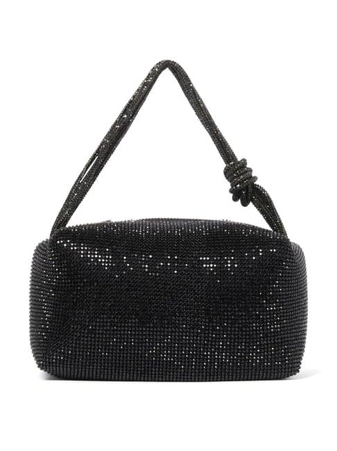 forever new black embellished small handbag