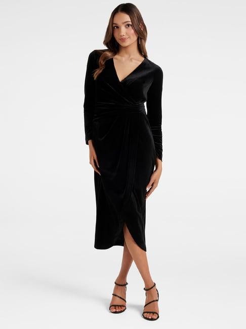 forever new black wrap dress