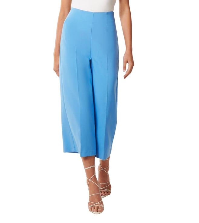 forever new blue regular fit culottes