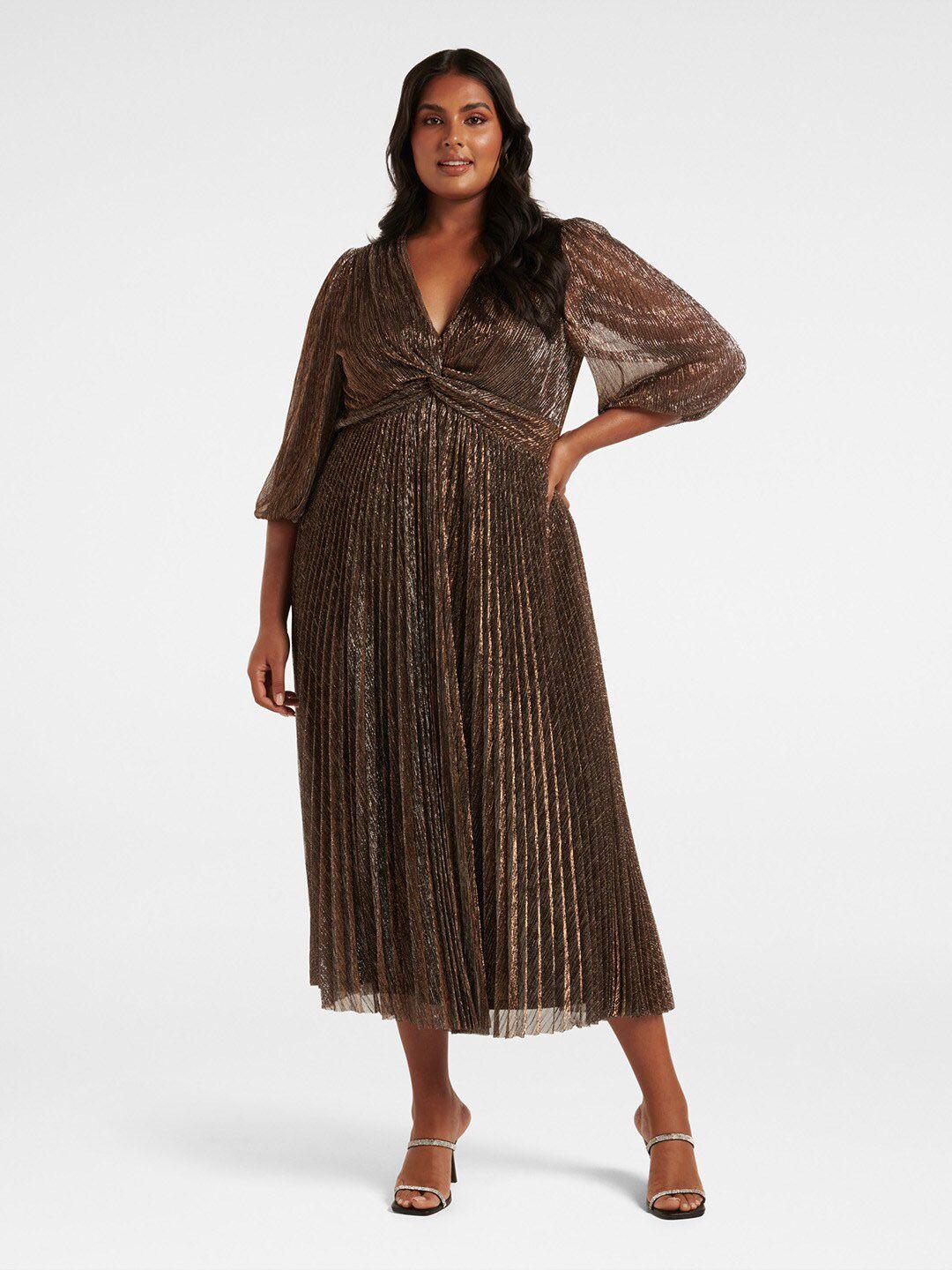 forever new bronze-toned embellished maxi dress