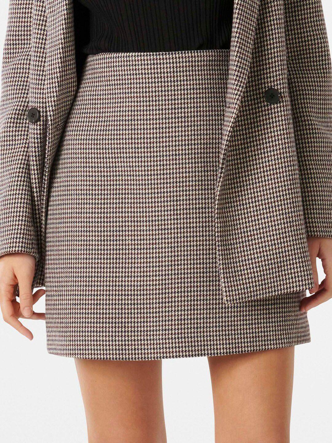 forever new checked a-line mini length skirt