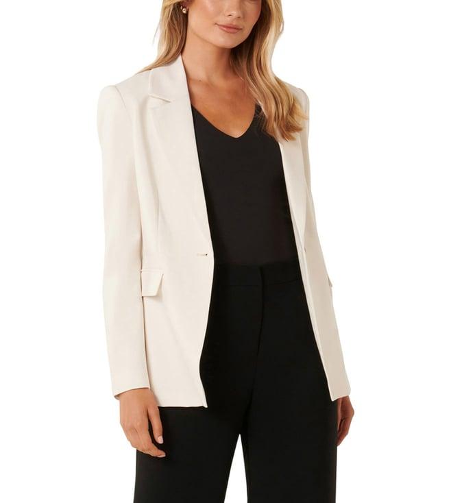 forever new cream jessie fitted fit blazer