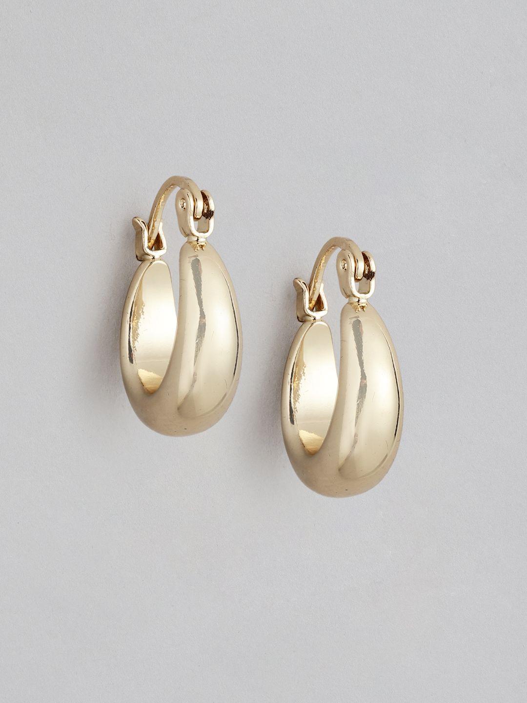 forever new dionne hinge gold-plated circular hoop earrings